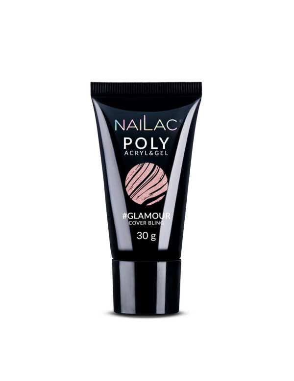 NAILAC POLY ACRYL&GEL 30g GLAMOUR COVER BLING