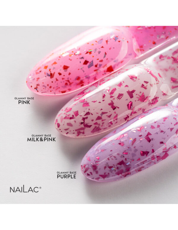 NAILAC Hybryda BAZA Glammy PINK 7ml.