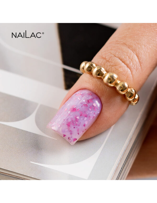 NAILAC Hybryda BAZA Glammy PURPLE 7ml.