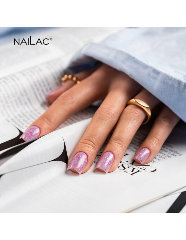 NAILAC Hybryda BAZA Glammy PURPLE 7ml.