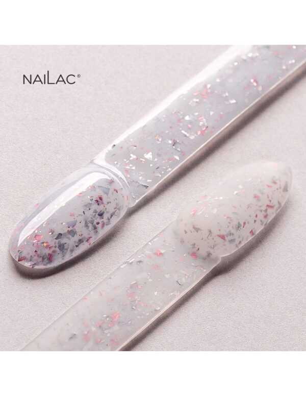 NAILAC Hybryda BAZA Glammy MILK & SILVER 7ml