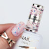 NAILAC Hybryda BAZA Glammy MILK & CONFETTI 7ml