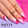 NAILAC Hybryda TOP BLACK DOTTS SHINE NW 7ml.