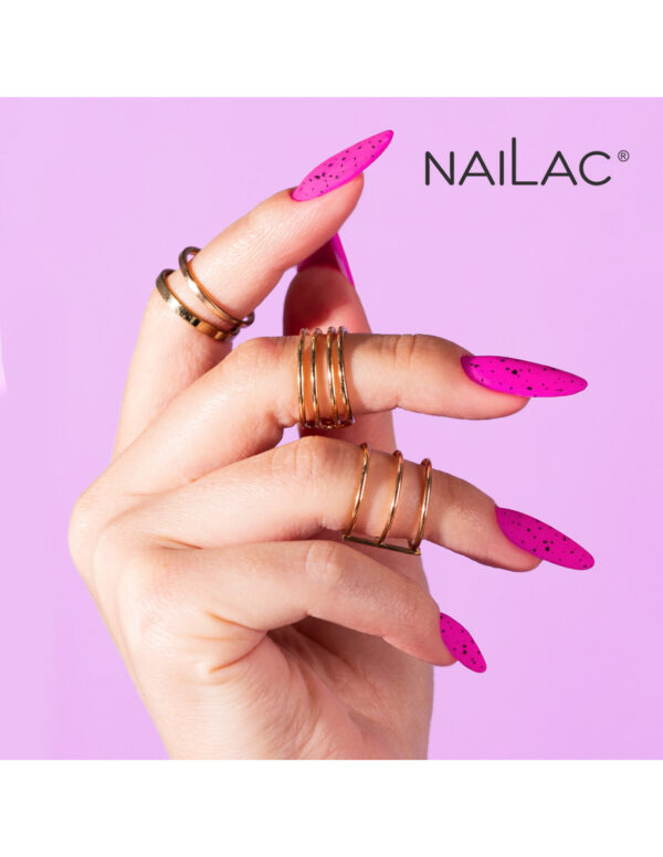 NAILAC Hybryda TOP BLACK DOTTS MATT NW 7ml.