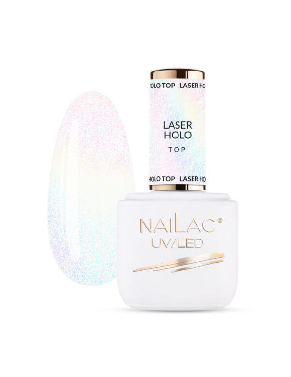 NAILAC Hybryda TOP HOLO LASER NO WIPE 7ml.