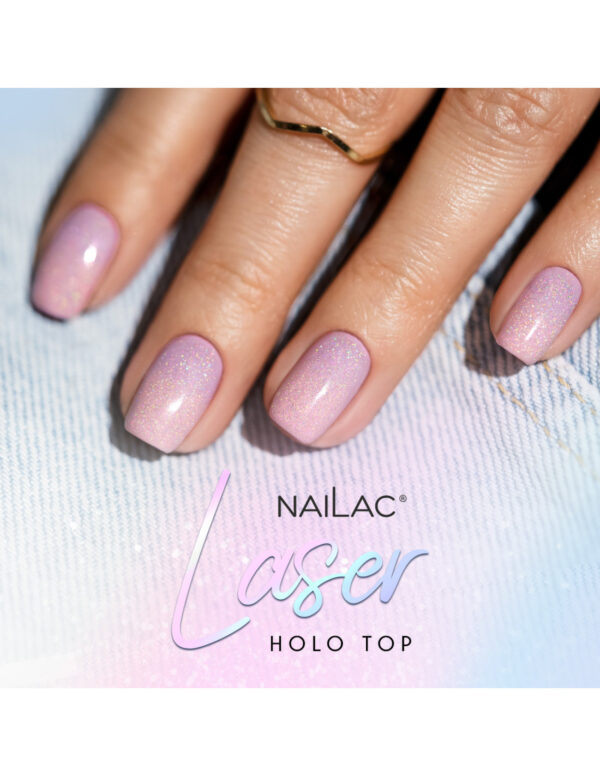 NAILAC Hybryda TOP HOLO LASER NO WIPE 7ml.