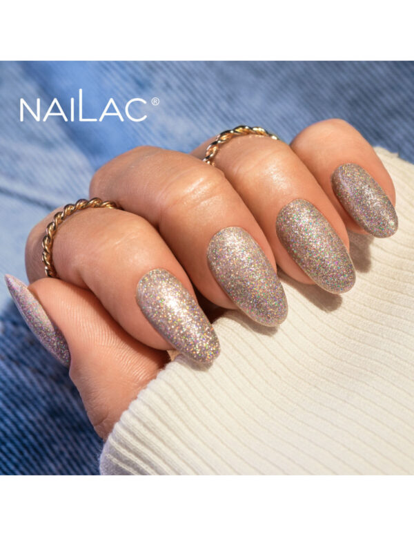 NAILAC Hybryda TOP HOLO LASER NW 7ml ROSE GOLD