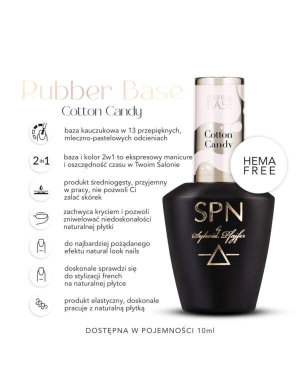 SPN RUBBER Base 10ml COTTON CANDY