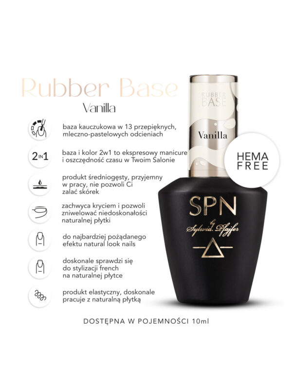 SPN RUBBER Base 10ml VANILLA