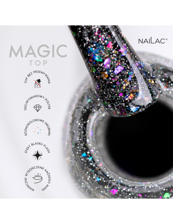 NAILAC Hybryda TOP FLASH 7ml MAGIC TOP