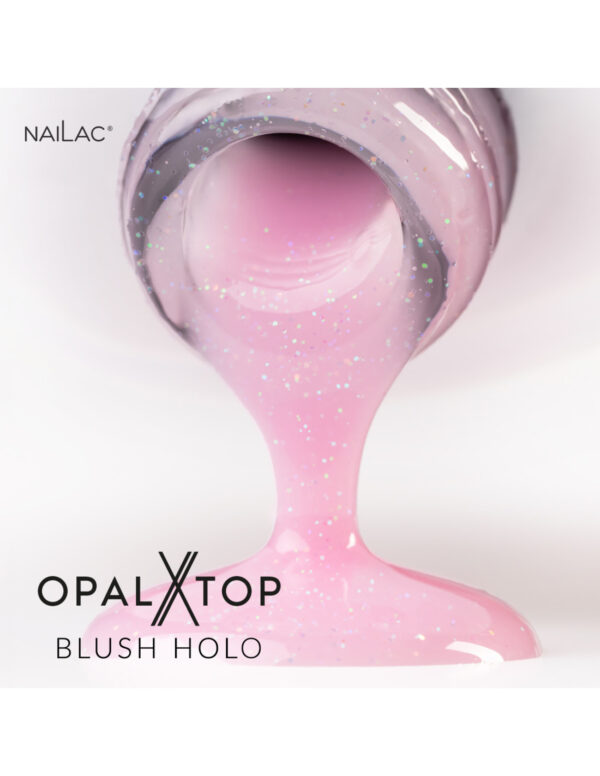 NAILAC Hybryda TOP OPALX 7ml BLUSH HOLO