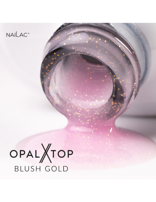 NAILAC Hybryda TOP OPALX 7ml BLUSH GOLD