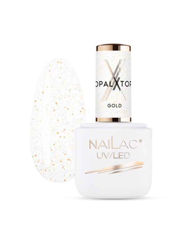 NAILAC Hybryda TOP OPALX 7ml GOLD