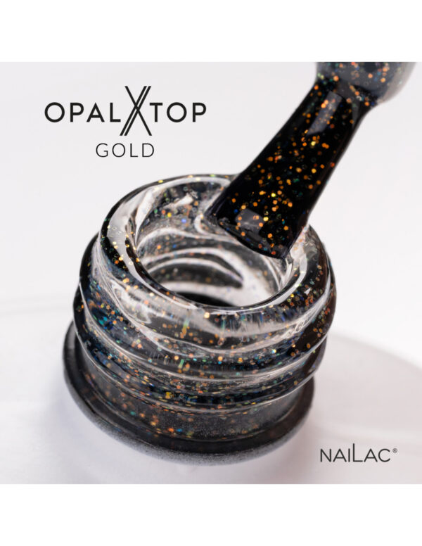 NAILAC Hybryda TOP OPALX 7ml GOLD