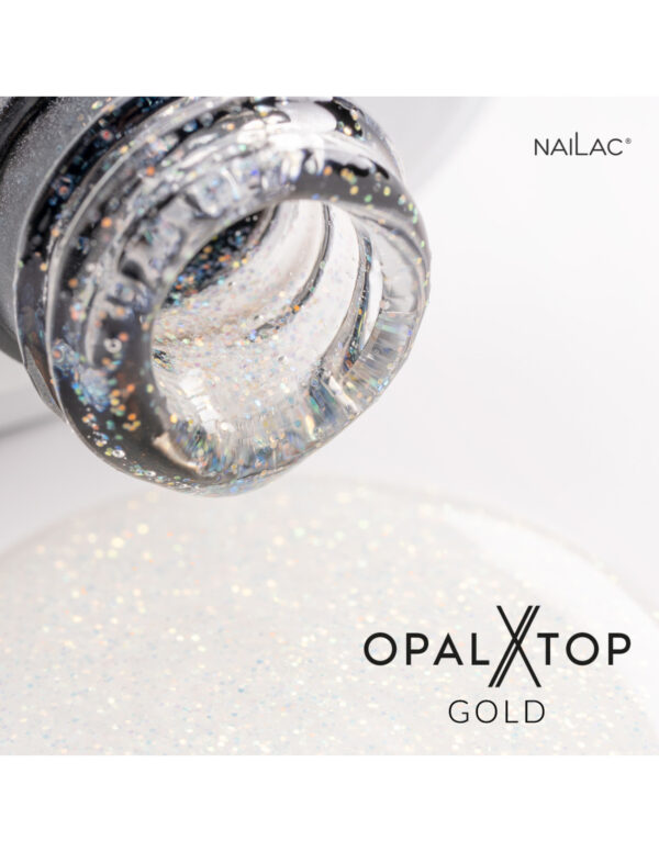 NAILAC Hybryda TOP OPALX 7ml GOLD