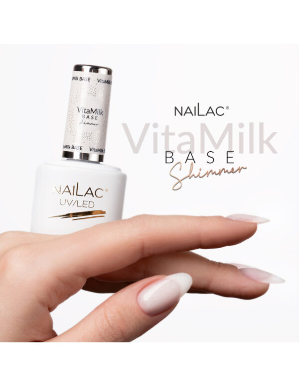 NAILAC Hybryda BAZA VITAMILK Shimmer 7ml