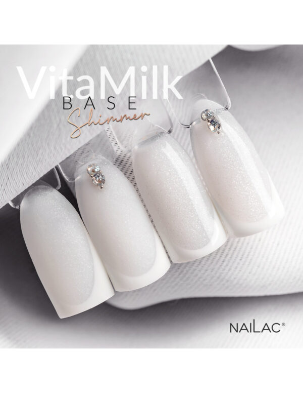 NAILAC Hybryda BAZA VITAMILK Shimmer 7ml