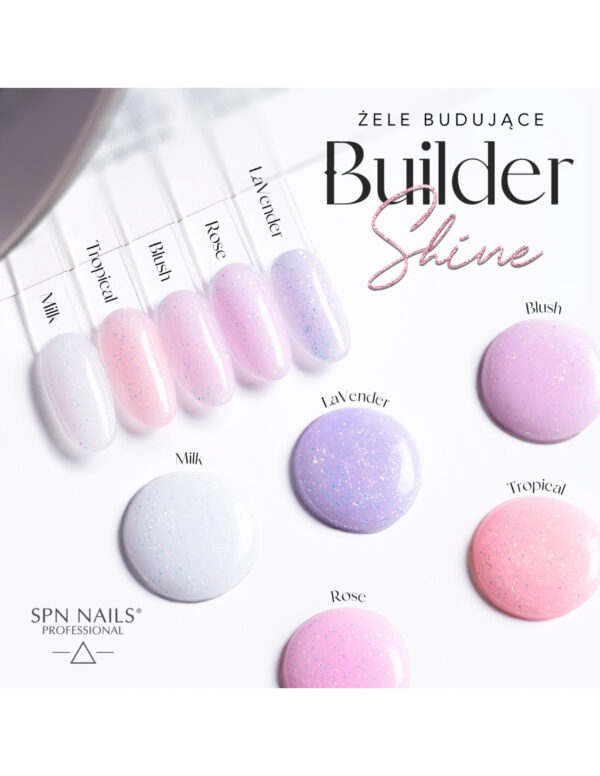 SPN Żel Builder SHINE LAVENDER 15g